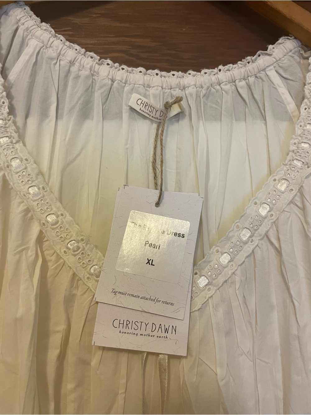 NWT Christy Dawn The Brynne Dress in Pearl - Picture 3 of 3